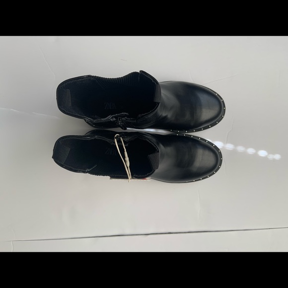 Zara Kids Studded Ankle Boots - Picture 4 of 6